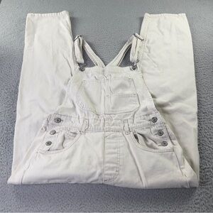 We The Free Ziggy Denim Overalls Womens Small Off White Pockets Outdoors